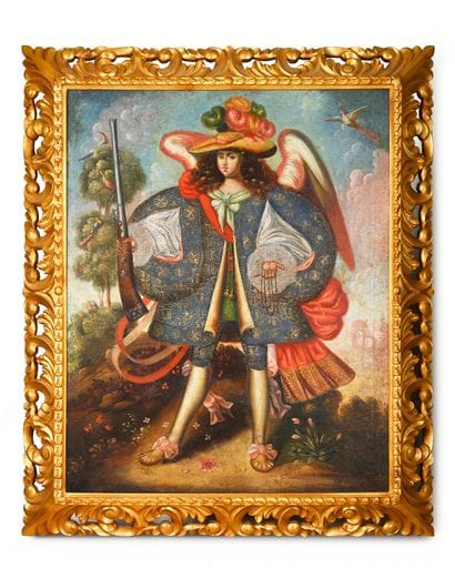 18th century Cuzco school
Archangel holding...