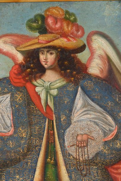 18th century Cuzco school
Archangel holding...