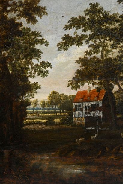 Attributed to Meindert Hobbema (1638-1709)
Lively...