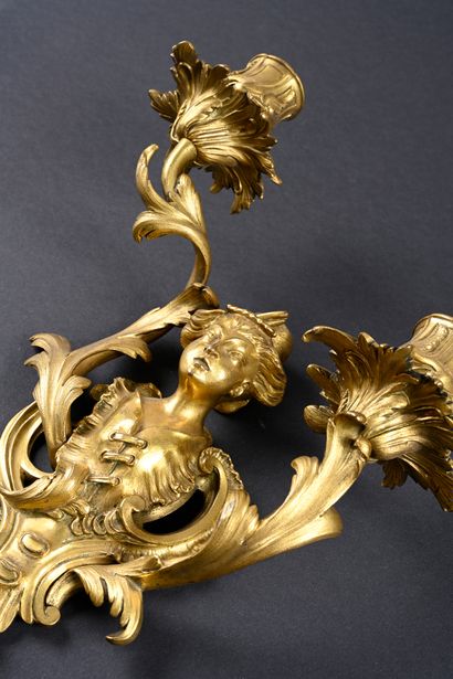 Suite of four Chinese-style sconces, 
in...