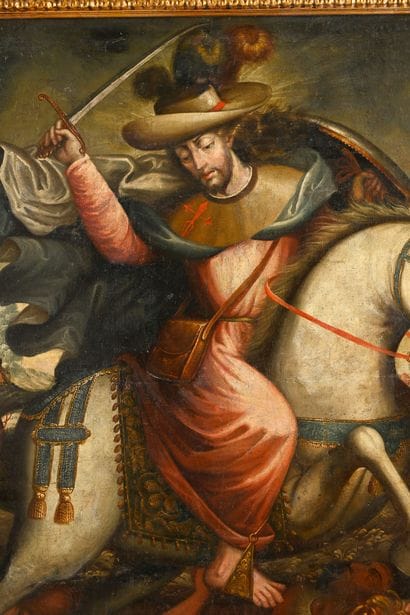 18th century Cuzco school
Saint James on...