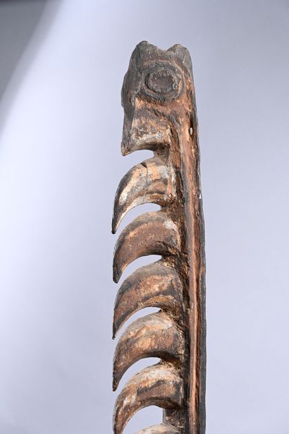 Ritual figure placed in the roof structure...