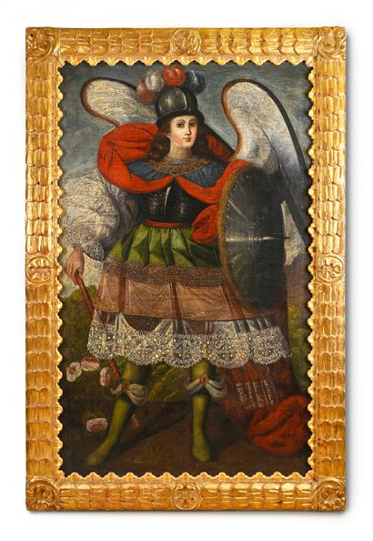 Cuzco school, attributed to Juan Zapata Inca...