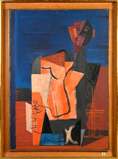 LOUIS MARCOUSSIS (1878-1941) 
Crouching figure,...