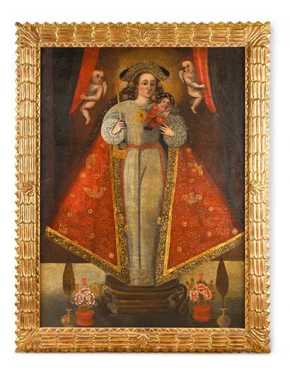 Cuzco school circa 1700
Pilgrim Virgin and...