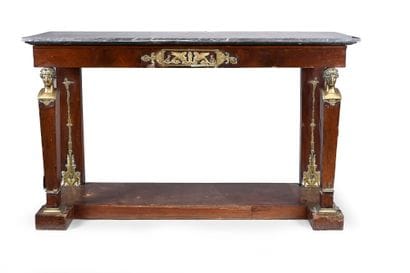 Rectangular mahogany and mahogany veneer...