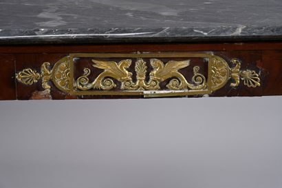 Rectangular mahogany and mahogany veneer...
