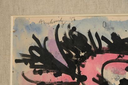 PIERRE ALECHINSKY (b. 1927) 
Untitled, 1956
Ink...