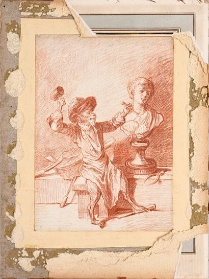 18th century French school
Monkey sculptor,...