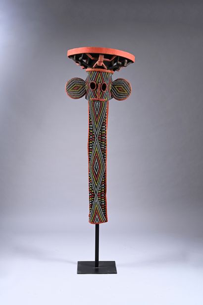 Bamiléké elephant mask, Cameroon 
Wood, fabric,...