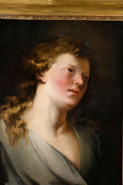 17th century school
Portrait of a young man
Oil...