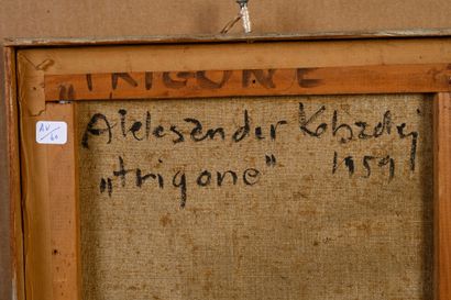 ALEKSANDER KOBZDEJ (1920-1972) 
Trigone,...