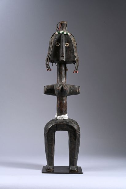 Bagirmi statue Mali
Wood, metal, beads
Dimensions:...