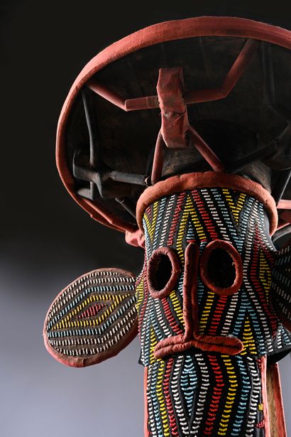 Bamiléké elephant mask, Cameroon 
Wood, fabric,...