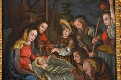Late 17th century Lima school
The Adoration...