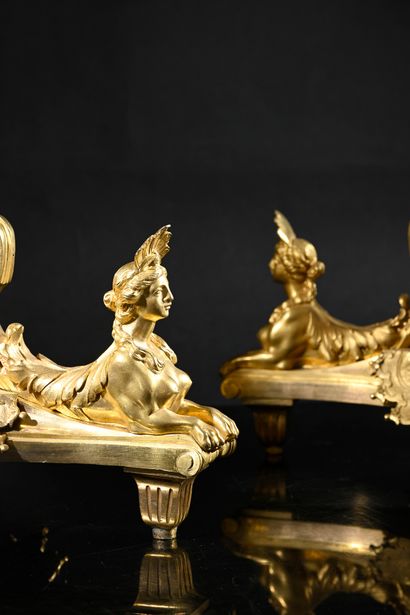 After André-Charles Boulle (1642-1732) 
Pair...