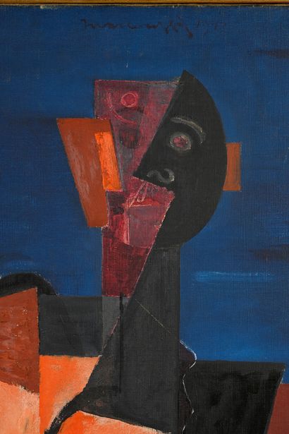 LOUIS MARCOUSSIS (1878-1941) 
Crouching figure,...