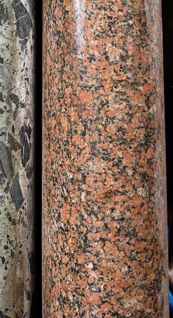 Pair of large granite columns.
Neoclassical...
