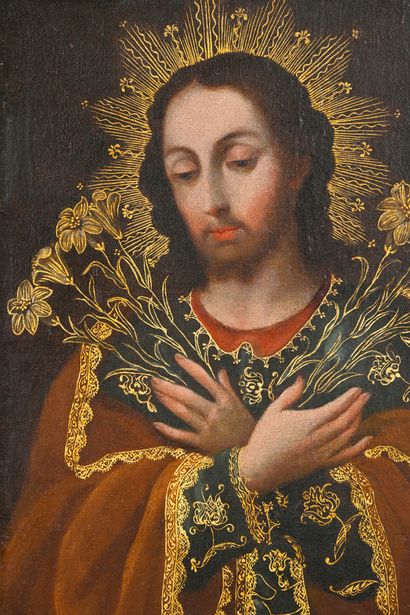 Cuzco school circa 1700
Christ with folded...