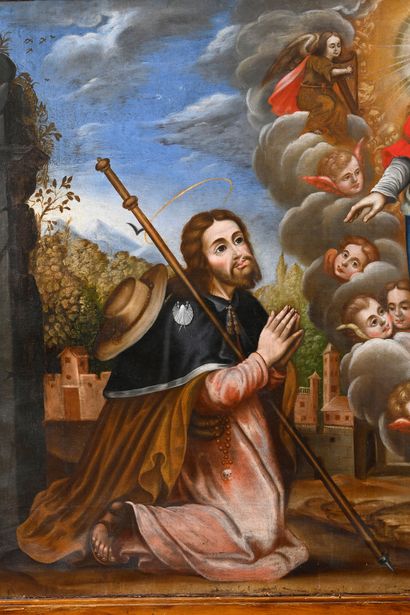Late 17th century Lima school 
Virgin and...