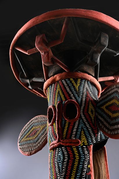 Bamiléké elephant mask, Cameroon 
Wood, fabric,...