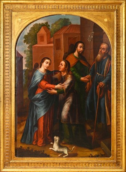 18th century colonial school
The Visitation
Oil...