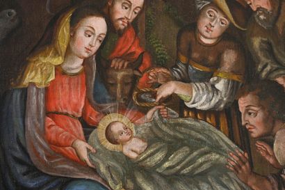 Late 17th century Lima school
The Adoration...