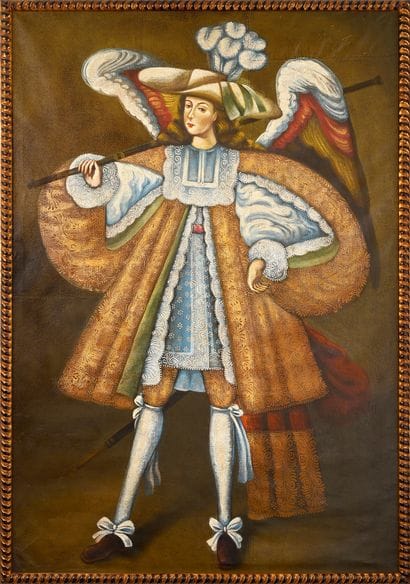 . Late 18th century Salta school
Harquebusier...