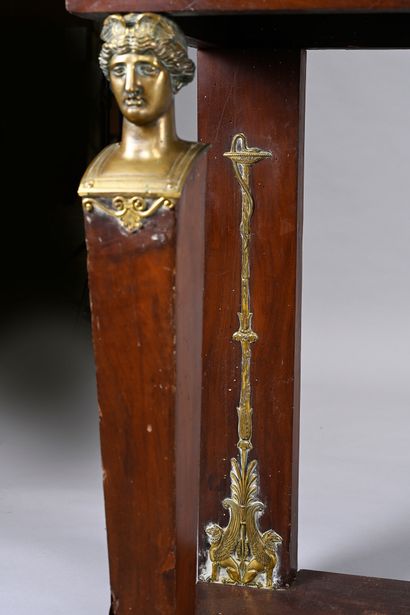 Rectangular mahogany and mahogany veneer...