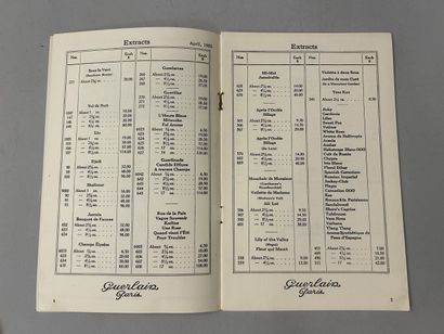 Guerlain - (1935-1936-1940) Trois catalogues...