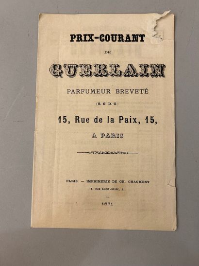 Guerlain - (1871) Très rare catalogue commercial...
