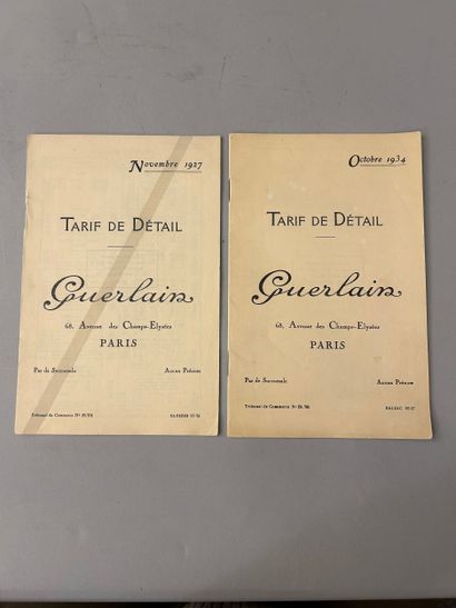 Guerlain - (1927-1934) Deux catalogues commerciaux...