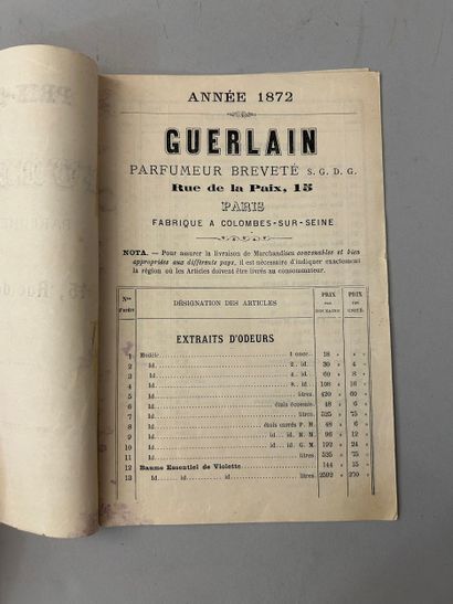 Guerlain - (1872) Très rare catalogue commercial...