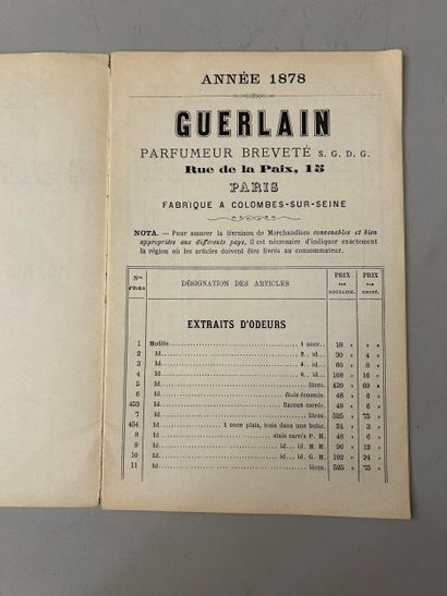 Guerlain - (1878)) Très rare catalogue commercial...