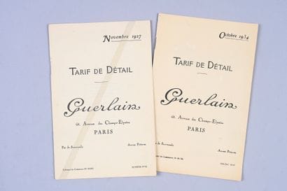 Guerlain - (1927-1934) Deux catalogues commerciaux...