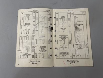 Guerlain - (1935-1936-1940) Trois catalogues...