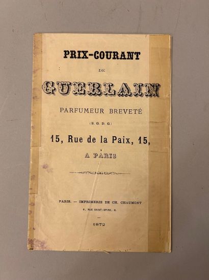 Guerlain - (1872) Très rare catalogue commercial...