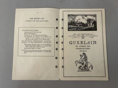 Guerlain - (1935-1936-1940) Trois catalogues...