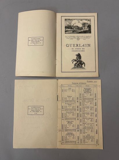 Guerlain - (1927-1934) Deux catalogues commerciaux...