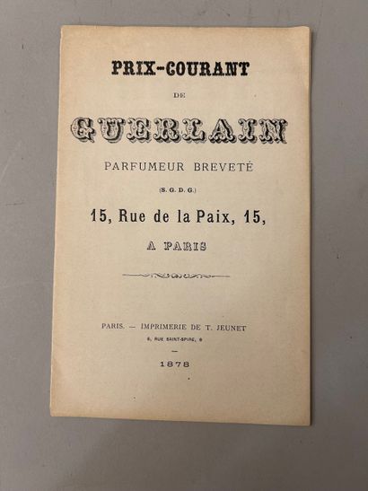 Guerlain - (1878)) Très rare catalogue commercial...