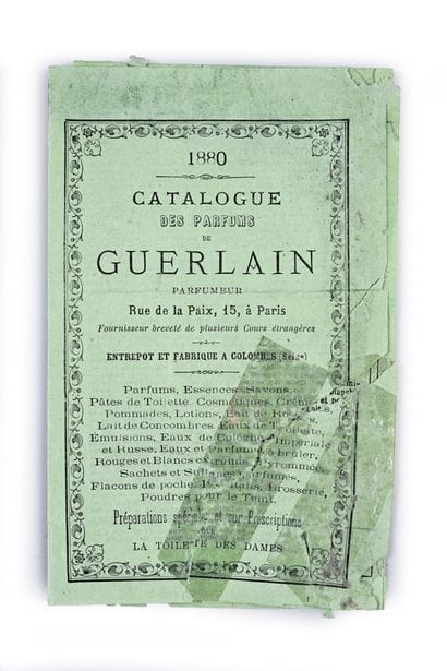 Guerlain - (1880) Dépliant commercial destiné...