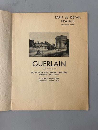 Guerlain - (1938) Très rare catalogue commercial...