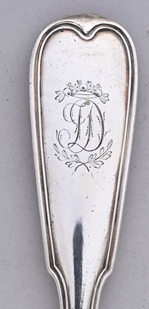 Louche en argent 1er titre (950°/°°) du modèle...