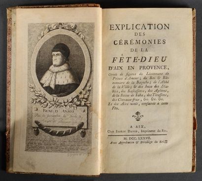 [PROVENCE]. Explication des cérémonies de...
