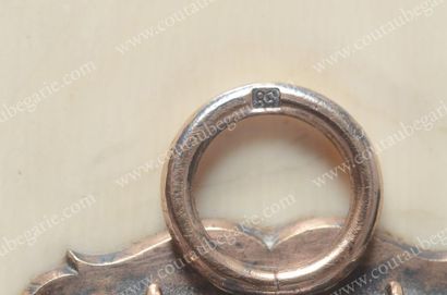 THERMOMETRE DE TABLE EN VERMEIL. Par Carl...