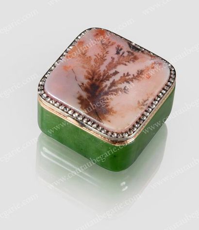 BOITE A PILULES. Par Carl FABERGE, Saint-Pétersbourg,...