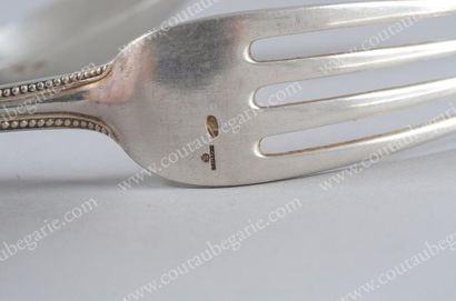 IMPORTANTE MENAGERE EN ARGENT. Par Carl FABERGE,...