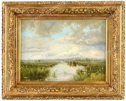 Ecole Russe de la fin du XIXe siècle
Paysage...