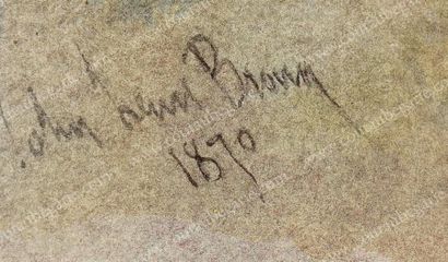 BROWN JOHN LEWIS (1829-1890)
Scène de ravitaillement...