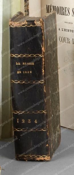 CUSTINE, Le marquis de
La Russie en 1839....